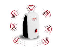 Ultrasonic Pest Repeller Machine for Mosquito Rats Cockroach Home Plug in Electric Pest Repellent Pest Control Reject Aid (Red)