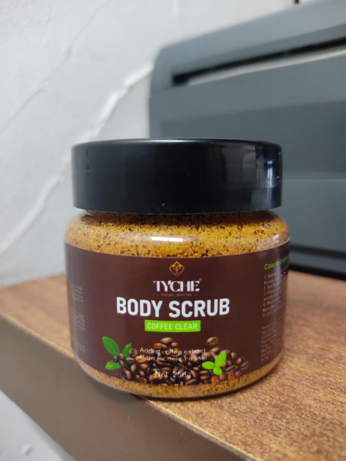 Tyche Coffee Clear Body Scrub - For Face & Body (256g)